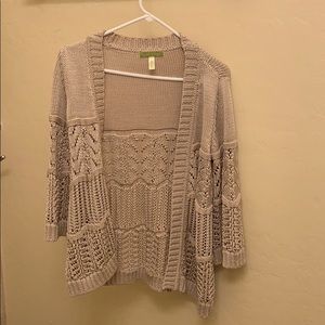 Sigrid Olsen knit open cardigan